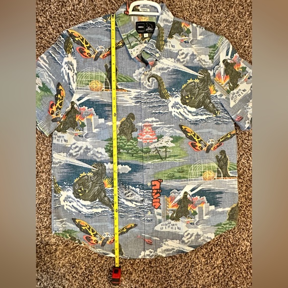 Reyn Spooner Blue Graphic Print Shirt - Picture 2 of 4